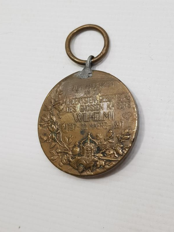 1897 TARİHLİ ALMAN İMPARATORU KAISER WILHELM MADALYASI