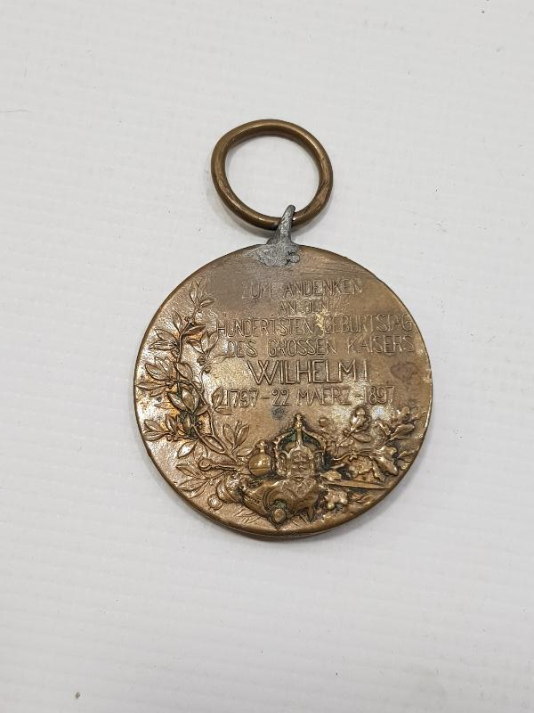 1897 TARİHLİ ALMAN İMPARATORU KAISER WILHELM MADALYASI