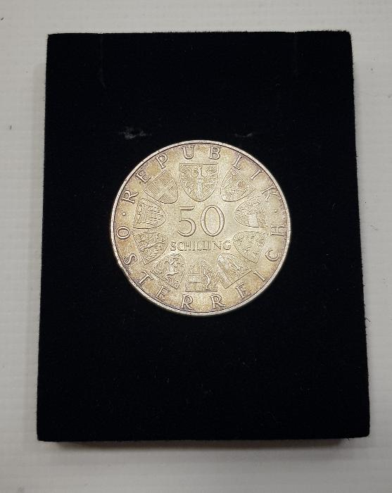 1969 AVUSTURYA 50 SCHILLING MAXIMILIAN I. GÜMÜŞ HATIRA PARA