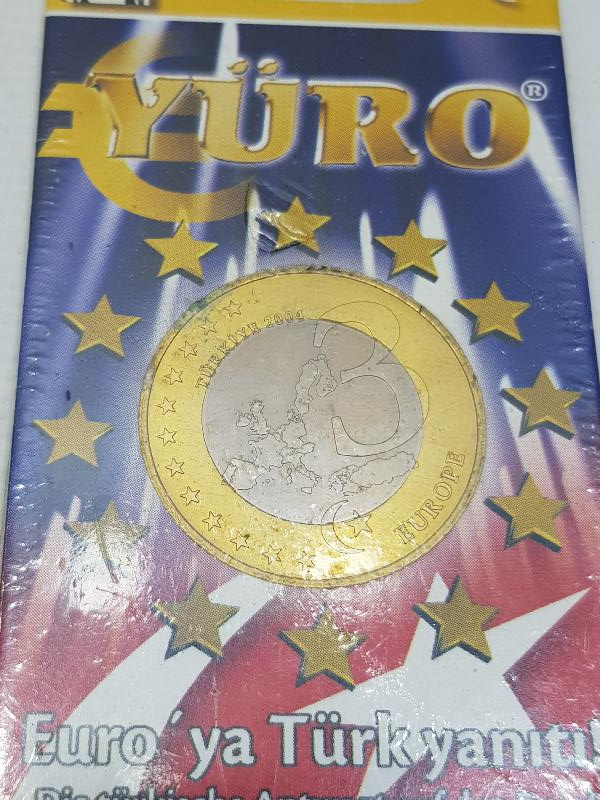 2004 YAŞASIN DÖNER KONULU 3 EURO HATIRA PARA - NADİR