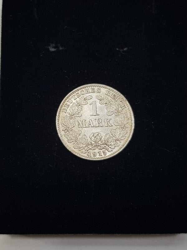 ALMANYA 1915 TARİHLİ NADİR 1 MARK GÜMÜŞ PARA