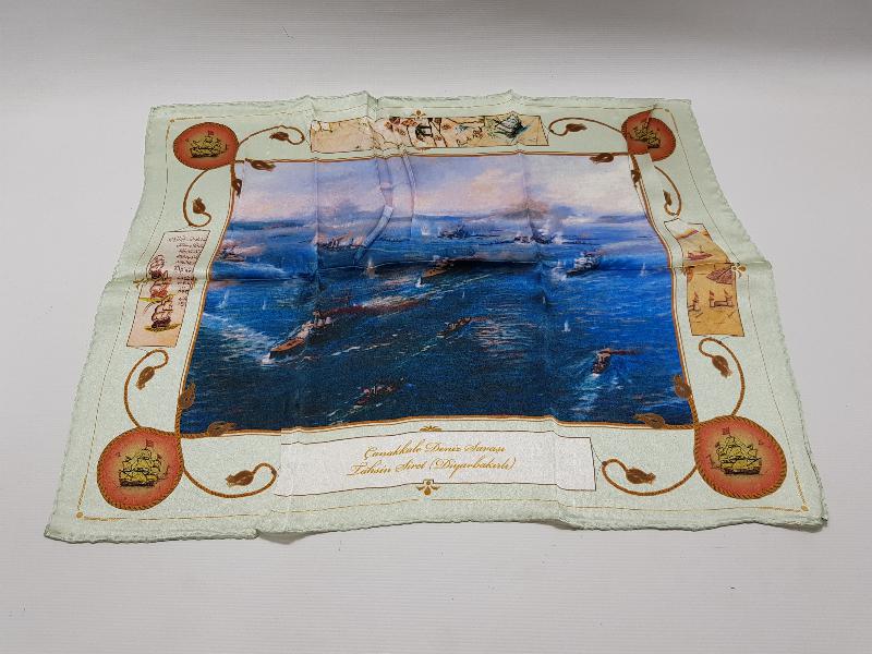 ÇANAKKALE SAVAŞI HATIRA İPEK MENDİL