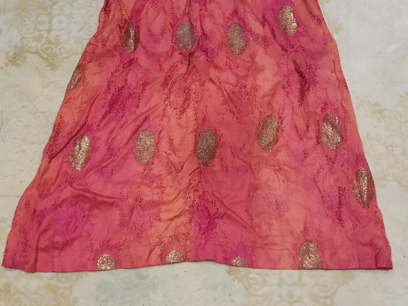 OSMANLI DÖNEMİ İPEK ELMASİYE KADIN ELBİSESİ