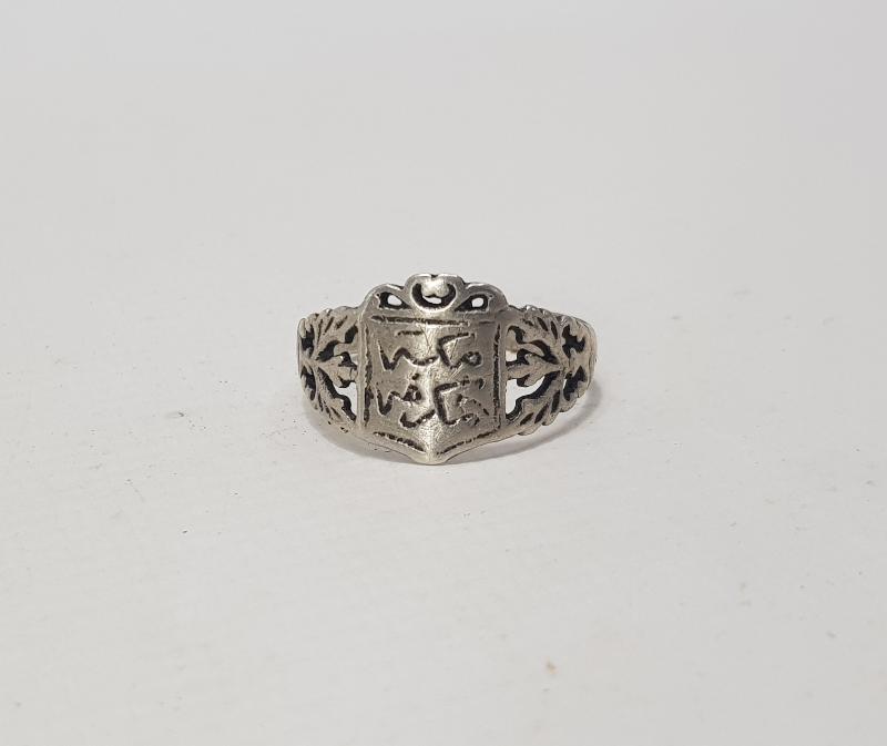 OSMANLI DÖNEMİ MEKKE-İ MÜKERREME YAZILI GÜMÜŞ YÜZÜK