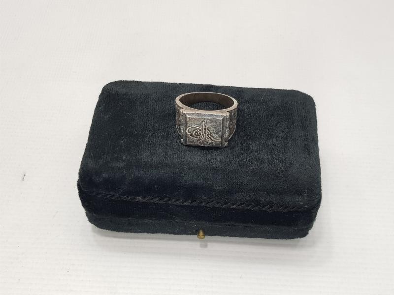 TUĞRALI GÜMÜŞ YÜZÜK