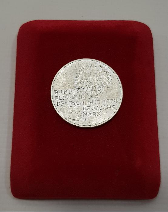 ALMANYA 1974 IMMANUEL KANT HATIRA 5 MARK GÜMÜŞ PARA