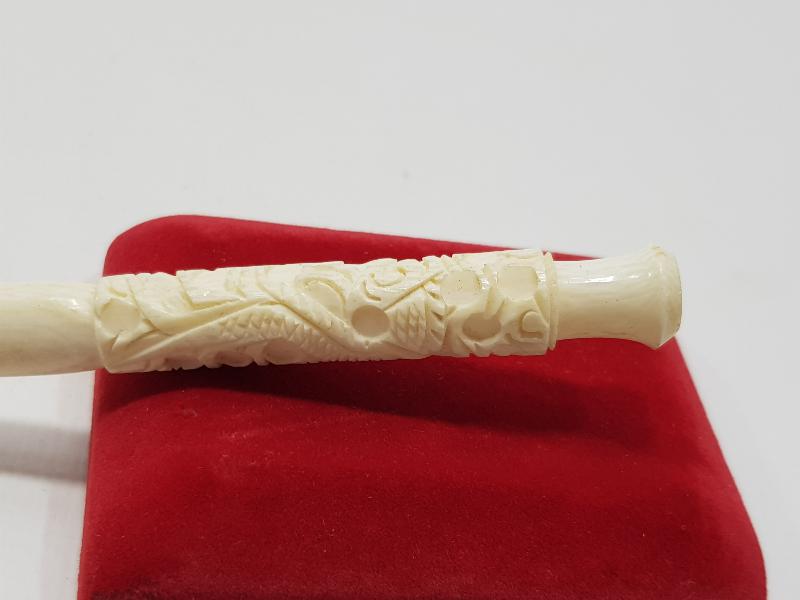 ANTİKA FİL DİŞİ AĞIZLIK 