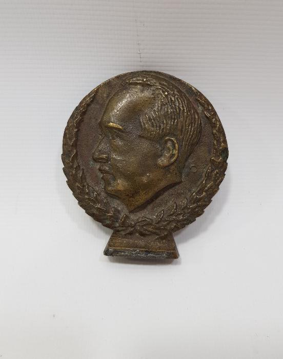 İSMET İNÖNÜ BRONZ PLAKET MADALYON