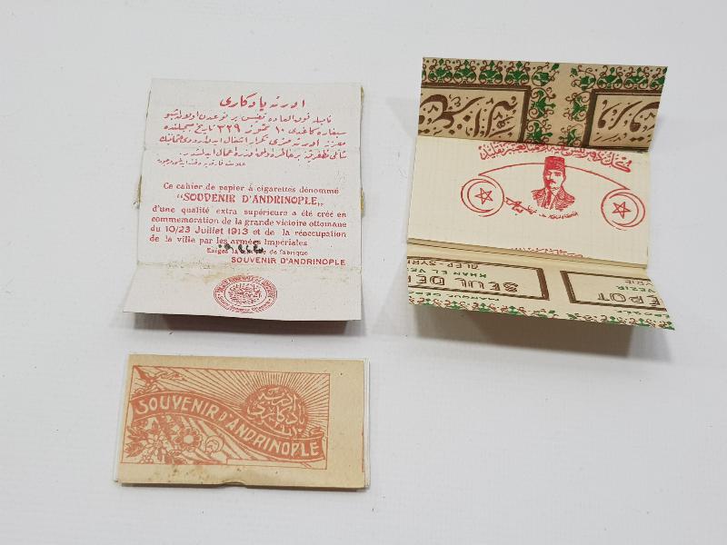 OSMANLI DÖNEMİ EDİRNE YADİGARI VE JÖNTÜRK SİGARA KAĞIDI