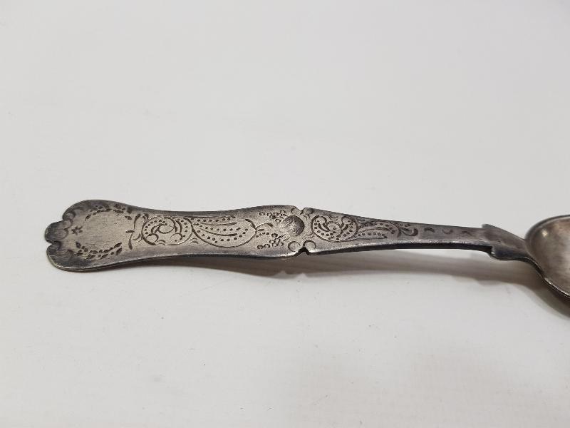 OSMANLI DÖNEMİ TUĞRALI, SAH DAMGALI VE ÇEŞNİLİ GÜMÜŞ TATLI KAŞIĞI