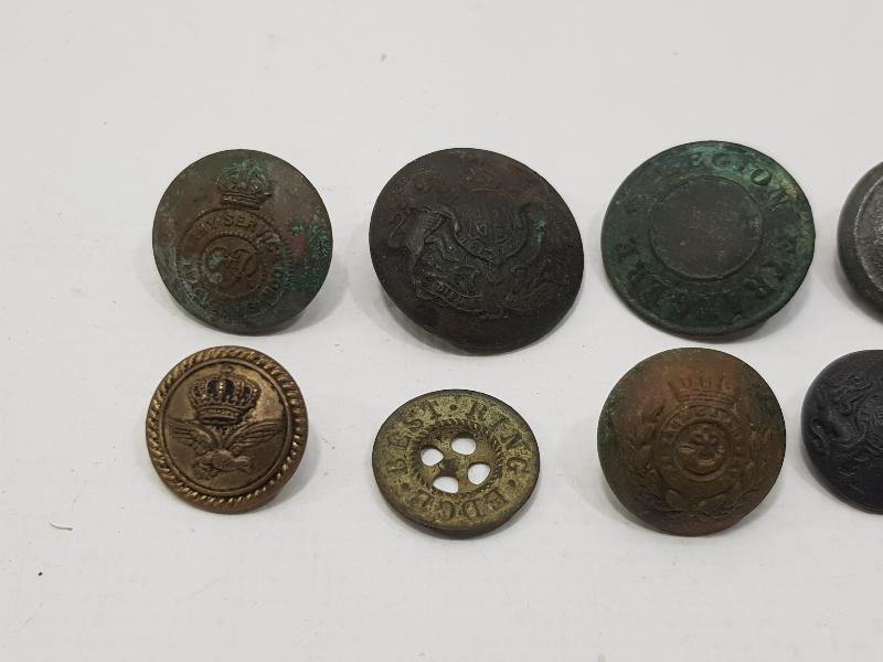 1. DÜNYA SAVAŞI DÖNEMİ BİR DÜZİNE SUBAY VE ASKER DÜĞMESİ