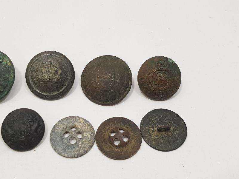 1. DÜNYA SAVAŞI DÖNEMİ BİR DÜZİNE SUBAY VE ASKER DÜĞMESİ