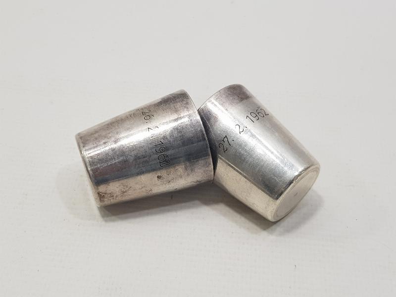 1962 TARİHLİ GÜMÜŞ KAPLAMA TANKÇI BARDAKLARI