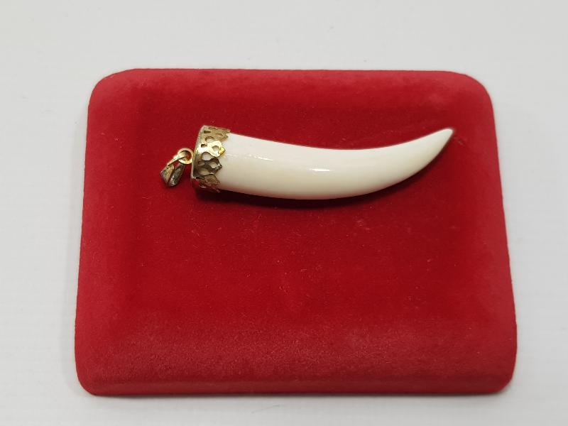 ANTİKA FİL DİŞİ KOLYE UCU