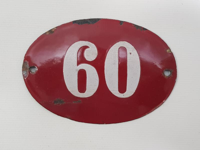 BÜYÜK BOY ANTİKA EMAYE KAPI NUMARASI