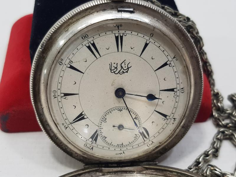 GÜMÜŞGERDAN MARKA ÇOK NADİR OSMANLI GÜMÜŞ CEP SAATİ