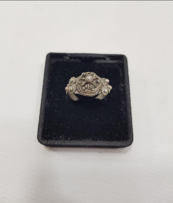 OSMANLI DÖNEMİ KUBBE FORMLU GÜMÜŞ YÜZÜK