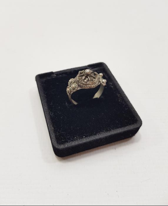 OSMANLI DÖNEMİ KUBBE FORMLU GÜMÜŞ YÜZÜK