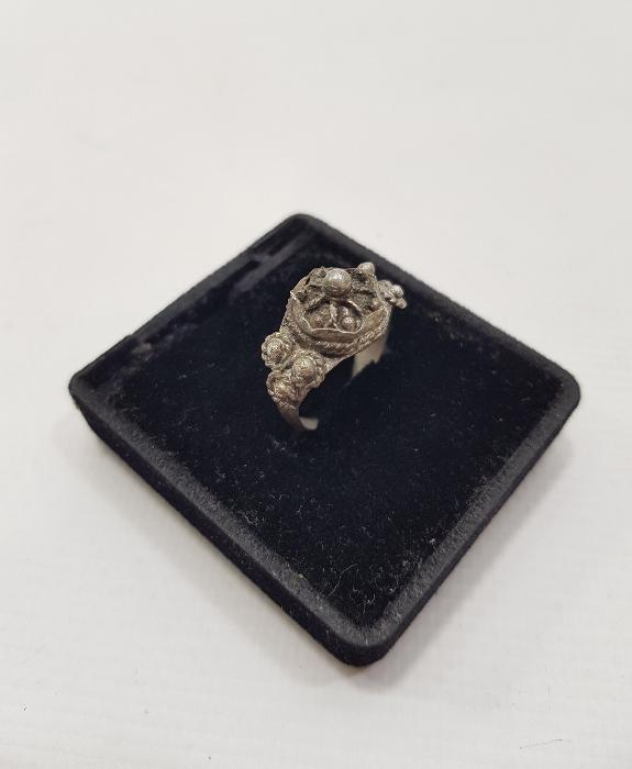 OSMANLI DÖNEMİ KUBBE FORMLU GÜMÜŞ YÜZÜK