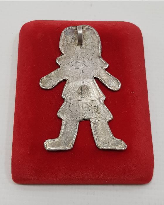 OSMANLI DÖNEMİ RUM İŞİ GÜMÜŞ ADAK KOLYE UCU