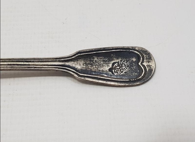 OSMANLI DÖNEMİ TUĞRALI GÜMÜŞ TATLI KAŞIĞI 