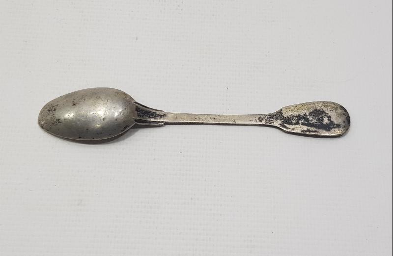 OSMANLI DÖNEMİ TUĞRALI GÜMÜŞ TATLI KAŞIĞI 