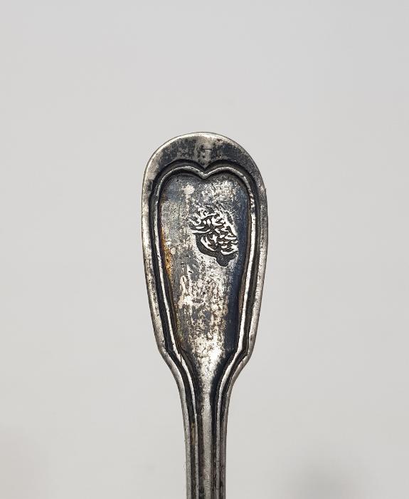 OSMANLI DÖNEMİ TUĞRALI GÜMÜŞ TATLI KAŞIĞI 