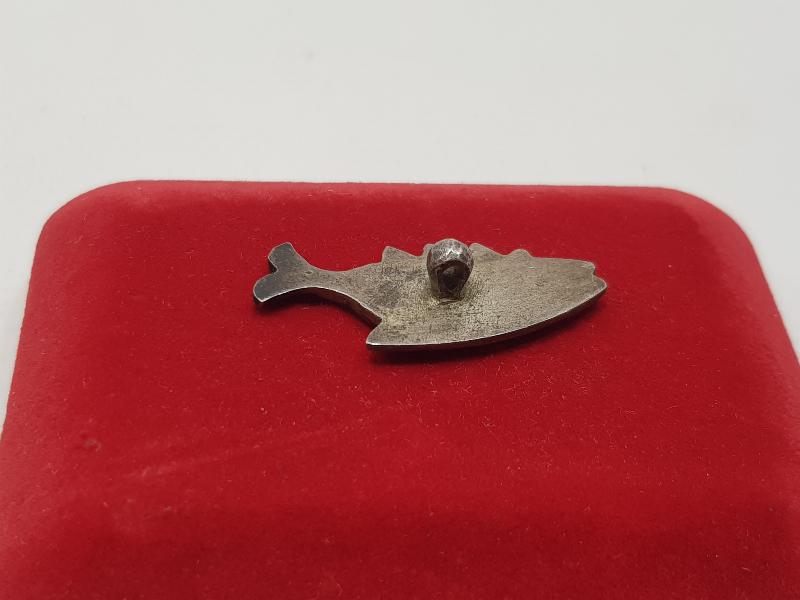 OSMANLI DÖNEMİ VAN İŞİ ERMENİ USTA İŞİ SAVATLI GÜMÜŞ BALIK APLİK