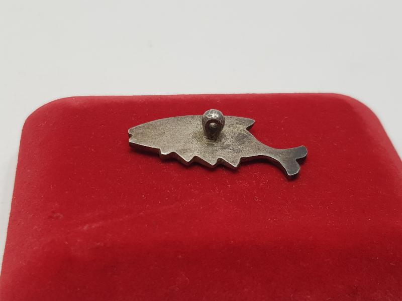 OSMANLI DÖNEMİ VAN İŞİ ERMENİ USTA İŞİ SAVATLI GÜMÜŞ BALIK APLİK