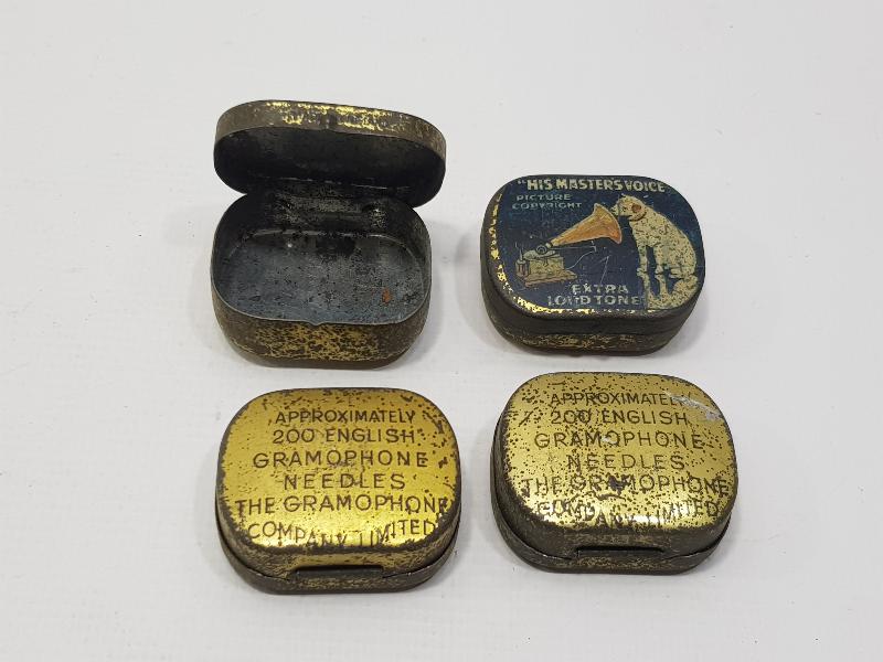SAHİBİNİN SESİ GRAMOFON İĞNE KUTUSU LOTU