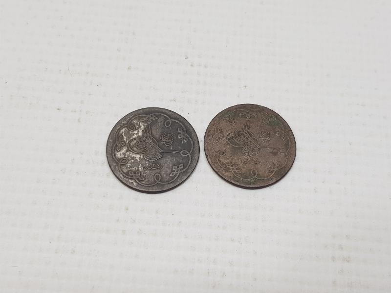 SULTAN ABDÜLHAMİD HAN DÖNEMİ İKİ ADET GÜMÜŞ 10 PARA 
