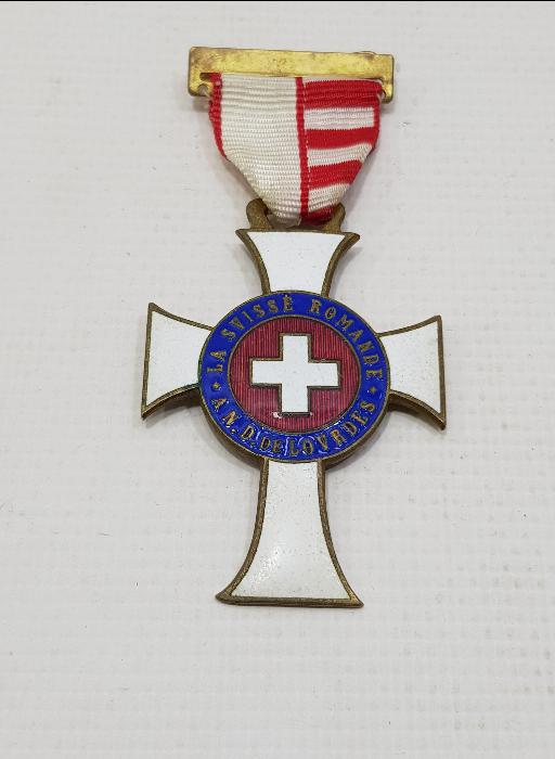 2. DÜNYA SAVAŞ DÖNEMİ İSVİÇRE MİNELİ HAÇ MADALYA