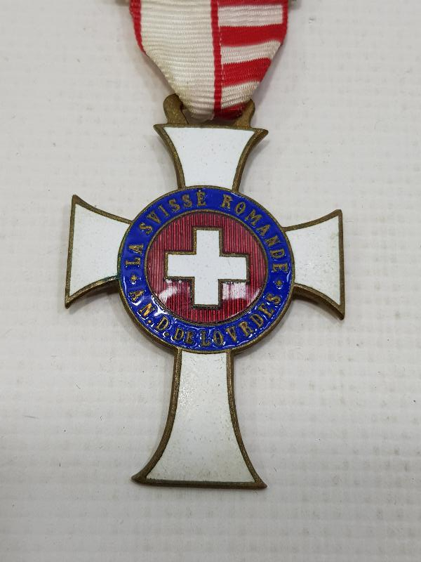 2. DÜNYA SAVAŞ DÖNEMİ İSVİÇRE MİNELİ HAÇ MADALYA