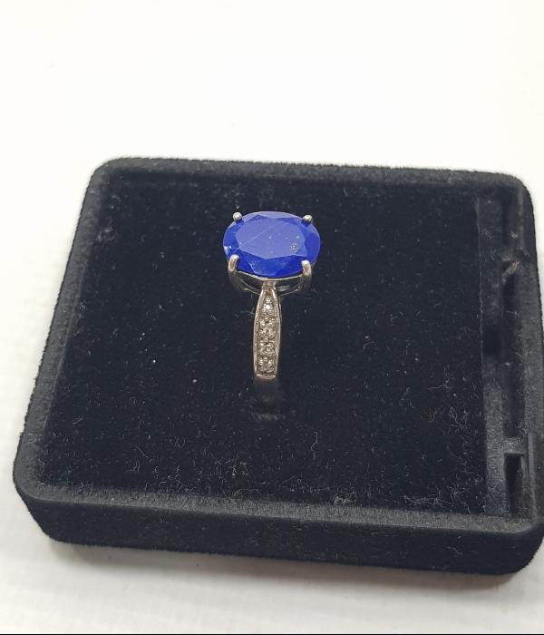 LAPİS LAZULİ TAŞLI GÜMÜŞ YÜZÜK