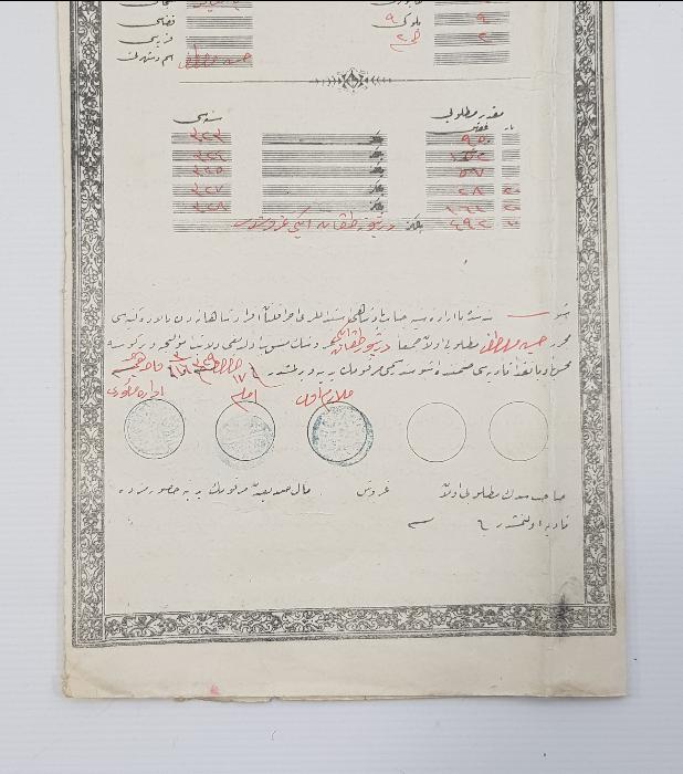 1. DÜNYA SAVAŞI OSMANLICA ASKERİ MAAŞ SENEDİ