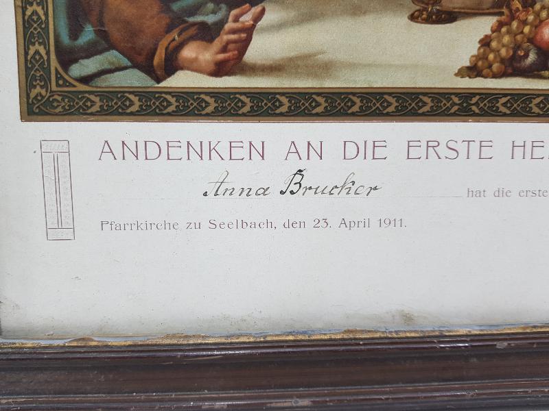 1911 TARİHLİ HAZRETİ İSA GÖRSELLİ HIRİSTİYAN DİNİ DUVAR PANOSU