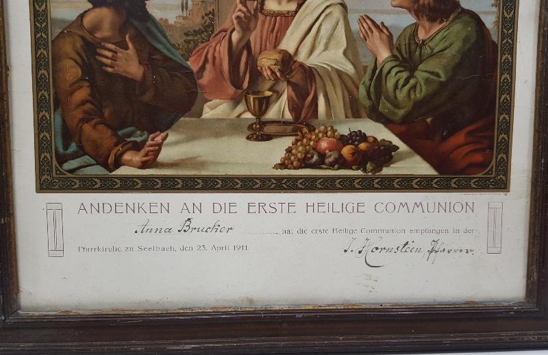 1911 TARİHLİ HAZRETİ İSA GÖRSELLİ HIRİSTİYAN DİNİ DUVAR PANOSU