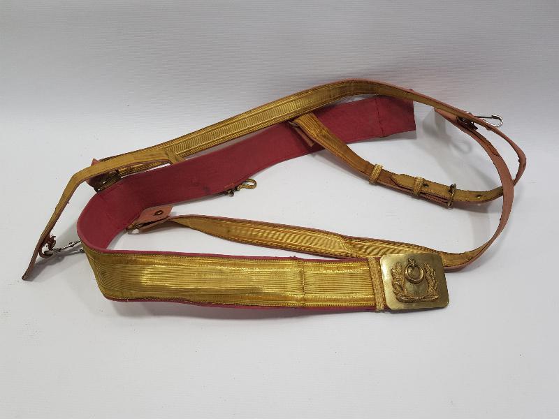 ANTİKA ALTIN SIRMA SUBAY KEMERİ 