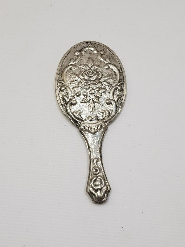 ANTİKA GÜMÜŞ EL AYNASI