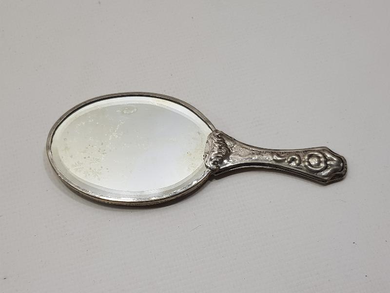 ANTİKA GÜMÜŞ EL AYNASI