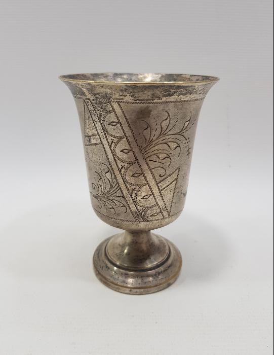 ANTİKA GÜMÜŞ KAPLAMA KADEH
