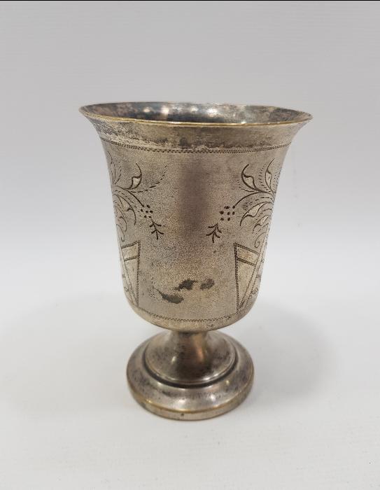 ANTİKA GÜMÜŞ KAPLAMA KADEH