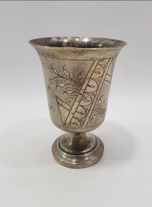 ANTİKA GÜMÜŞ KAPLAMA KADEH
