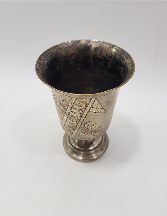 ANTİKA GÜMÜŞ KAPLAMA KADEH