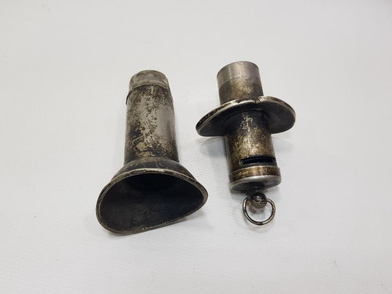 ANTİKA GÜMÜŞ KAPLAMA TRENCİ DÜDÜĞÜ