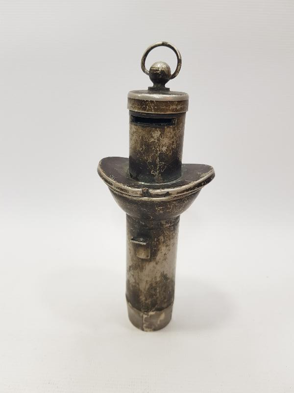 ANTİKA GÜMÜŞ KAPLAMA TRENCİ DÜDÜĞÜ