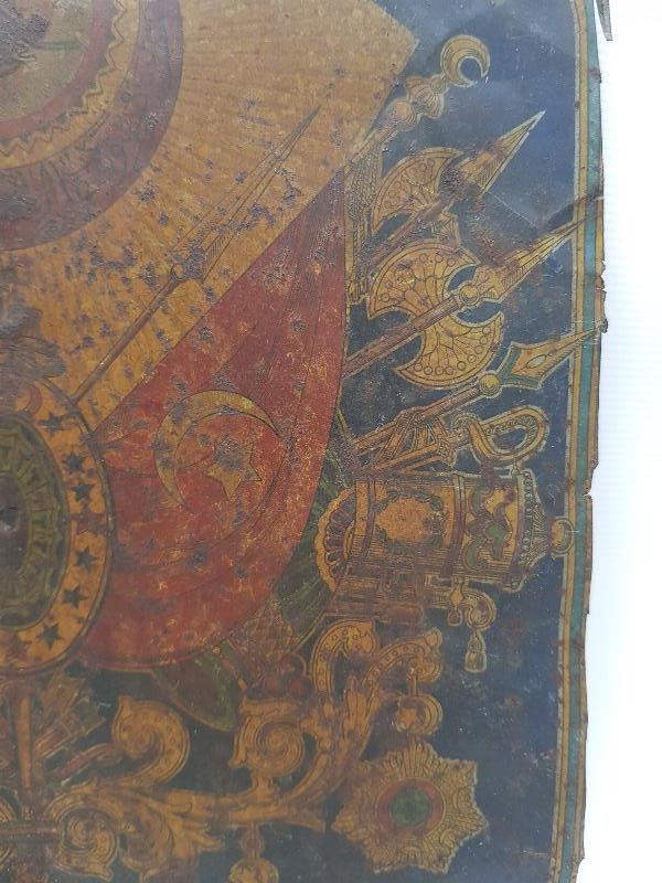 OSMANLI DEVLET ARMALI TENEKE SANDIK ÖNÜ SÜSÜ