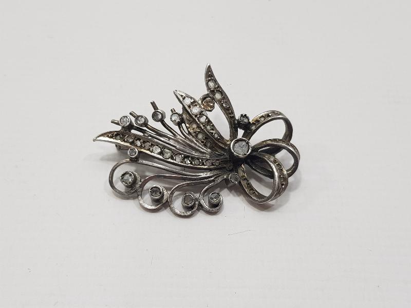 OSMANLI DÖNEMİ ANAYAR ALTIN ELMAS BROŞ 