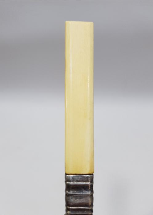 OSMANLI DÖNEMİ FİL DİŞİ SAPLI GÜMÜŞ HATTAT BIÇAĞI