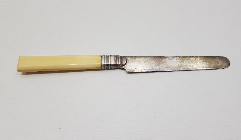 OSMANLI DÖNEMİ FİL DİŞİ SAPLI GÜMÜŞ HATTAT BIÇAĞI